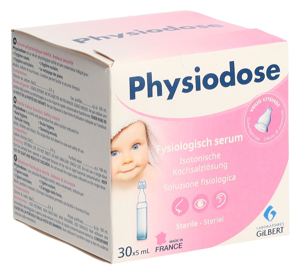 Physiodose serum physiologique 30x 5 ml