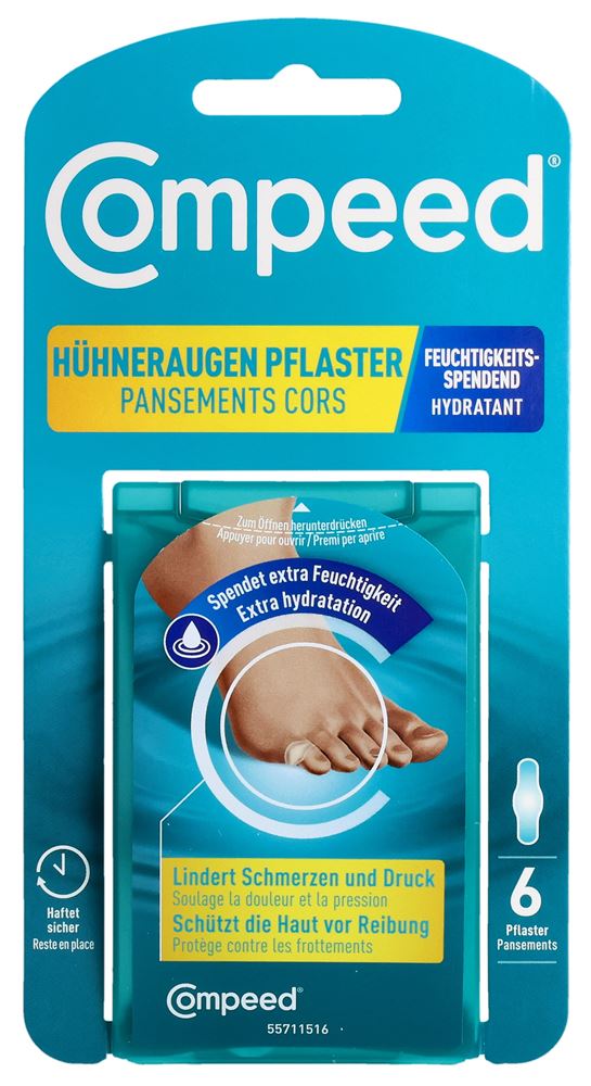 Compeed 6 pansements cors moyen