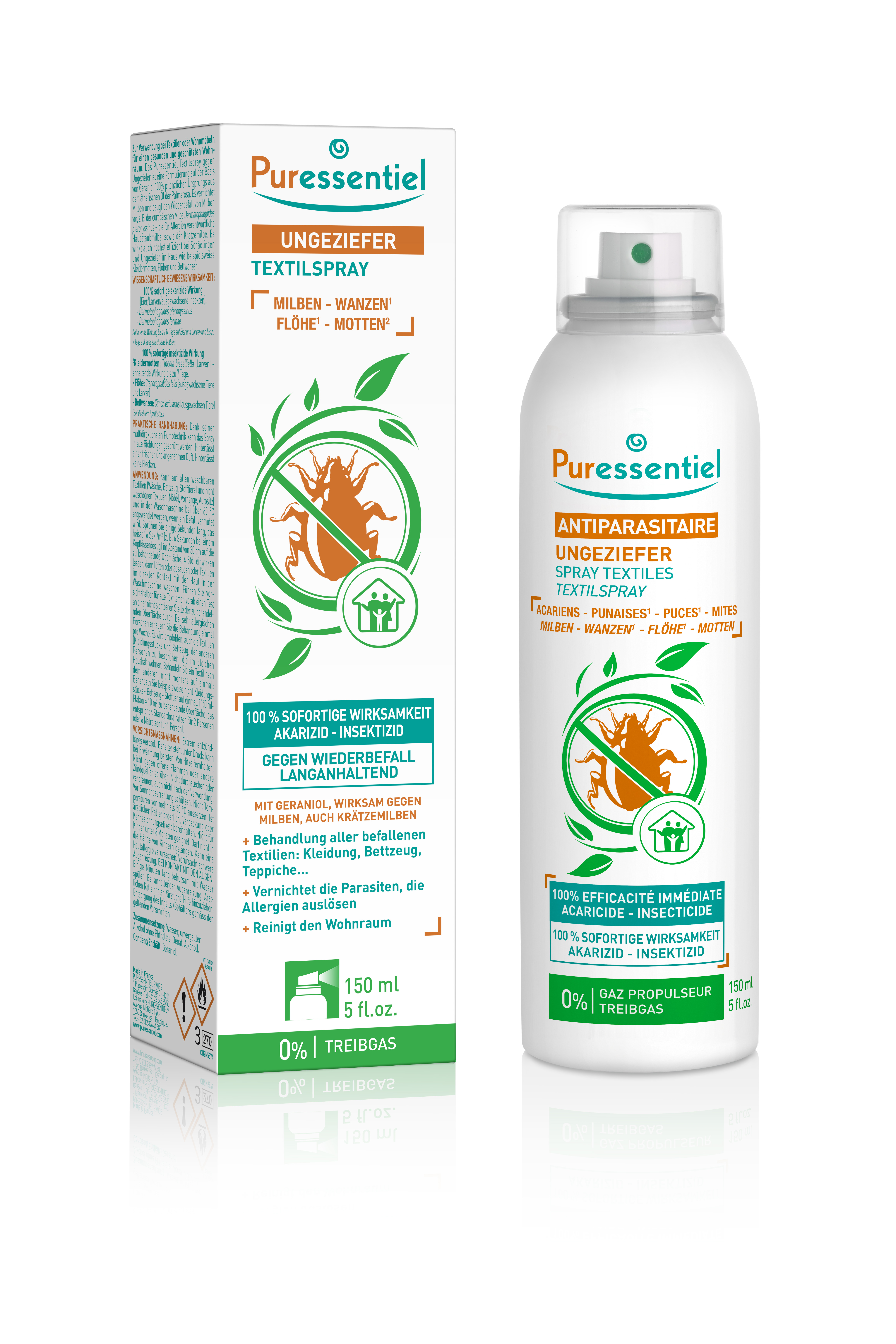 PURESSENTIEL SPRAY ANTIPARASITES 150ML