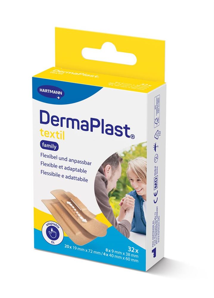 Dermaplast textil family 32 strips