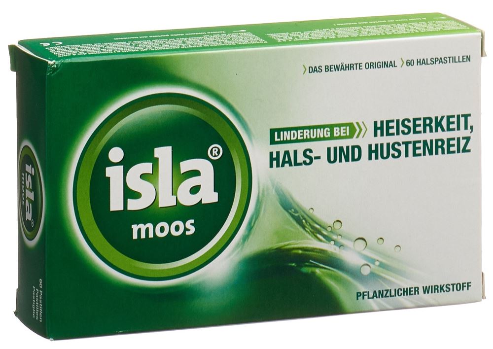 ISLA MOOS LINDERUNG 60 HALSPASTILLEN