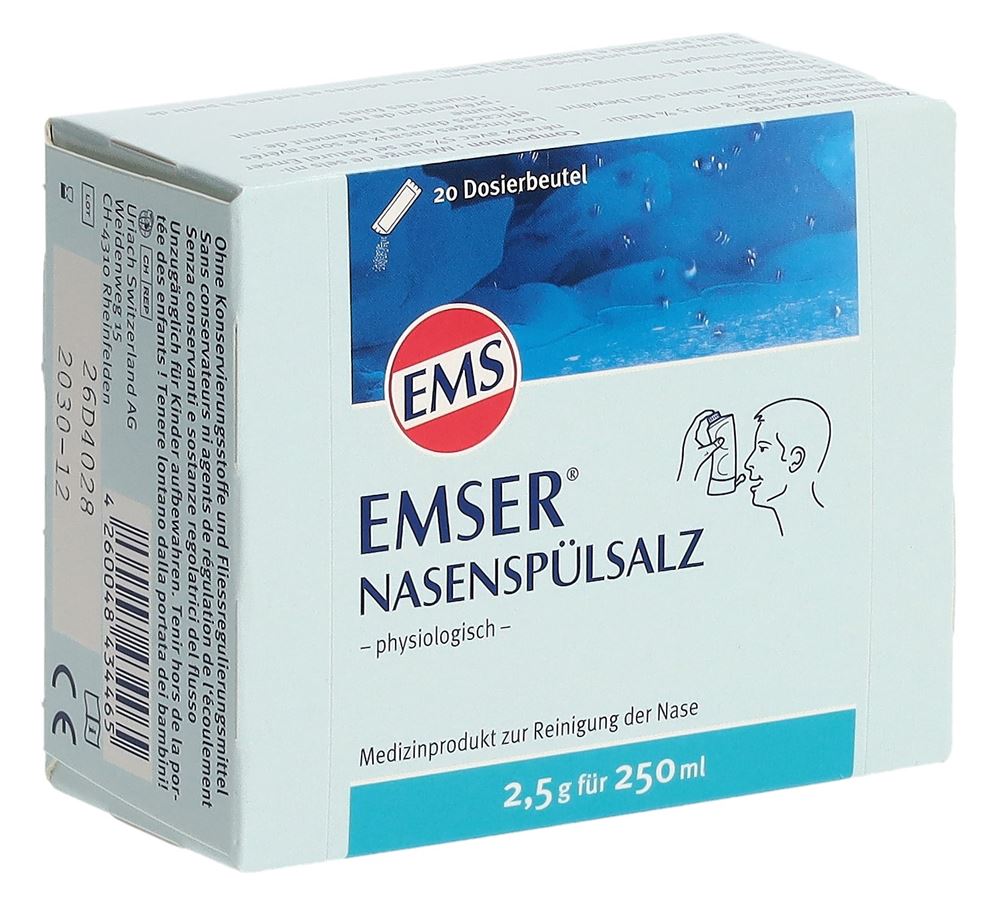 Emser sel rinçage 2.5g 20 sachets