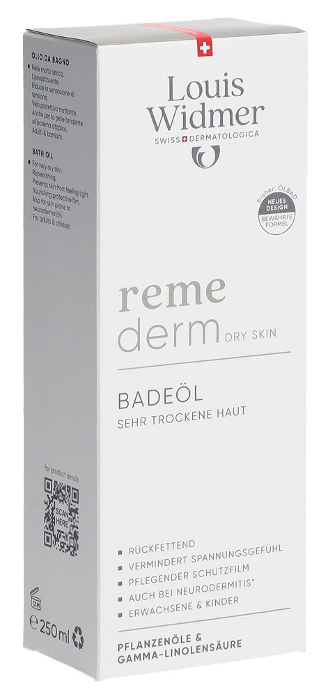Louis widmer remederm huile de bain p