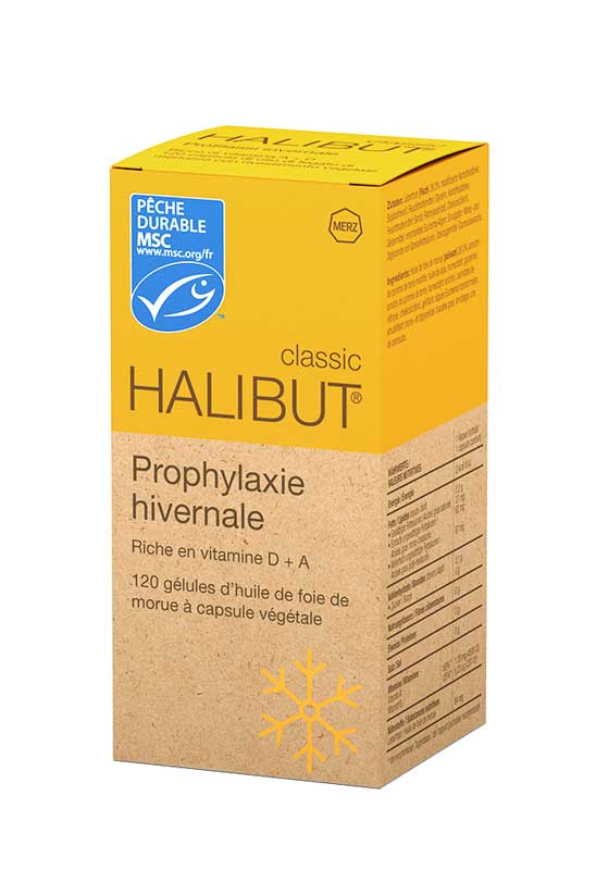 Halibut classic 120 gélules foie de moru