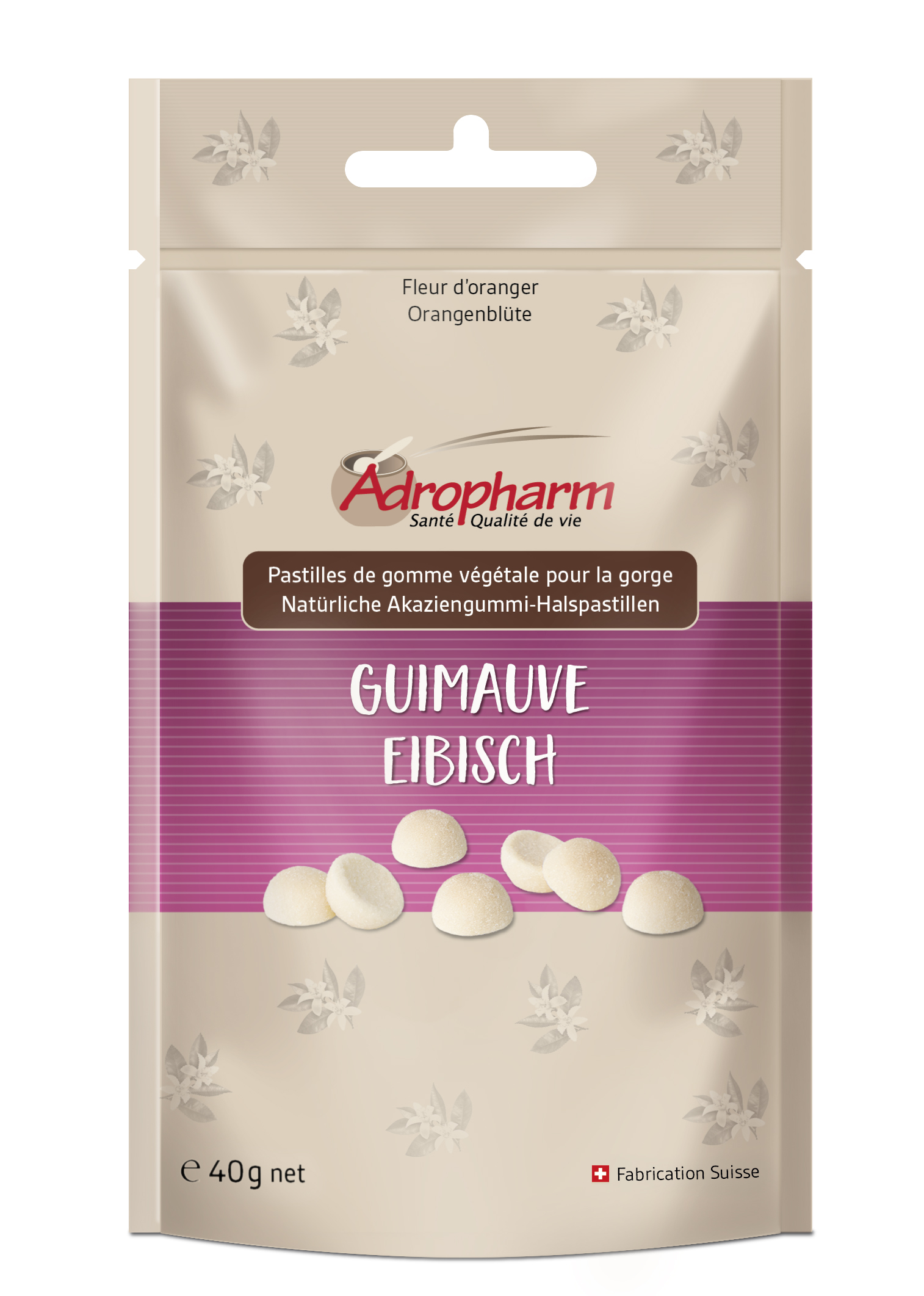Adropharm bonbons guimauve 40 g