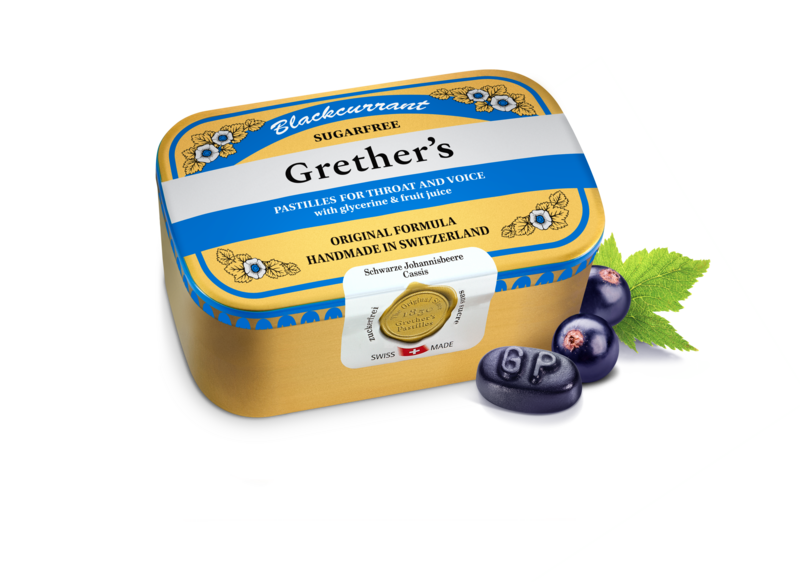 GRETHER'S PASTILLES CASSIS S.SUCRE 440 G