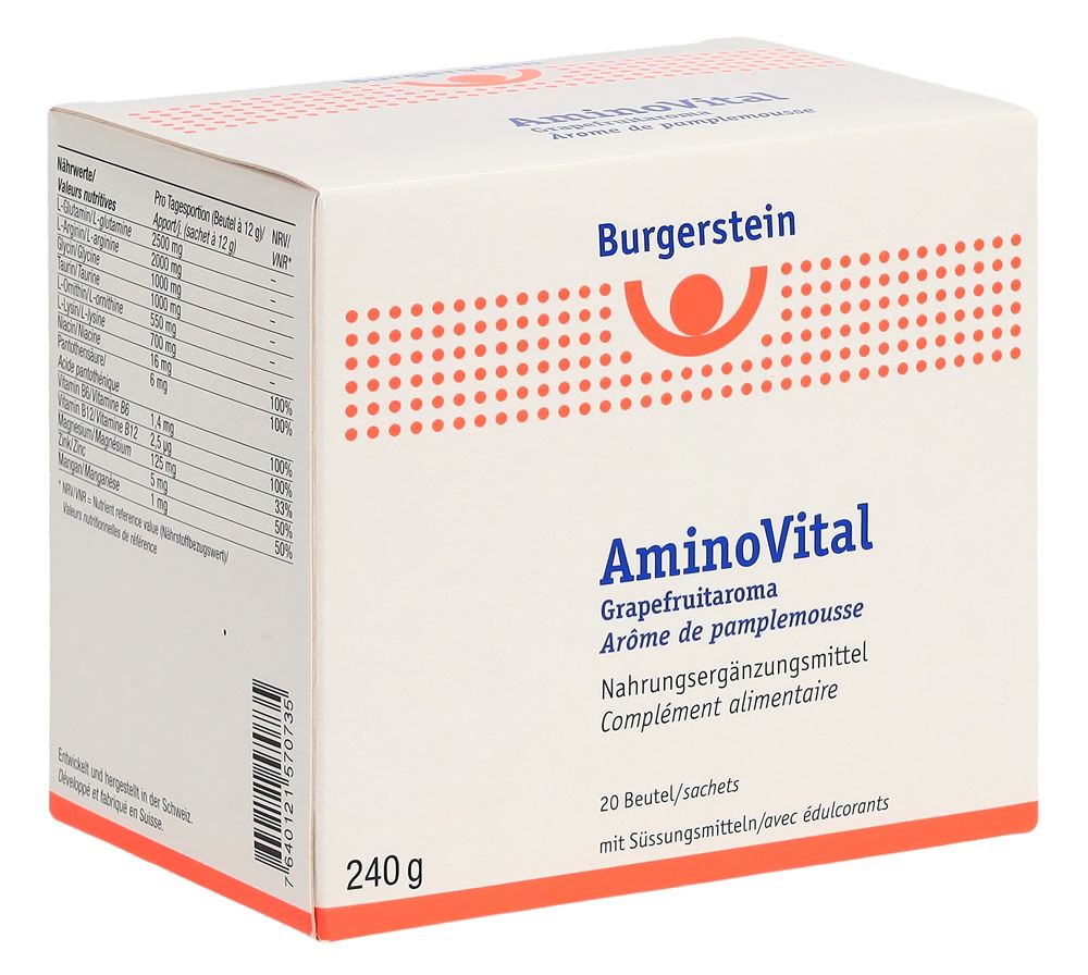 Burgerstein aminovital 20 sachets