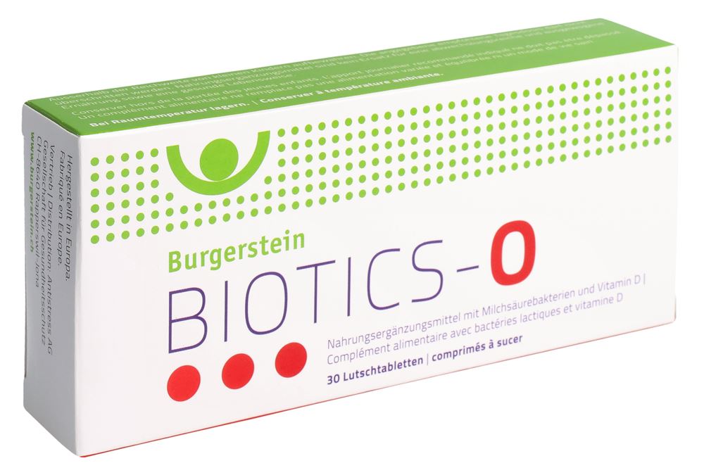 Burgerstein biotics-o 30 cpr à sucer
