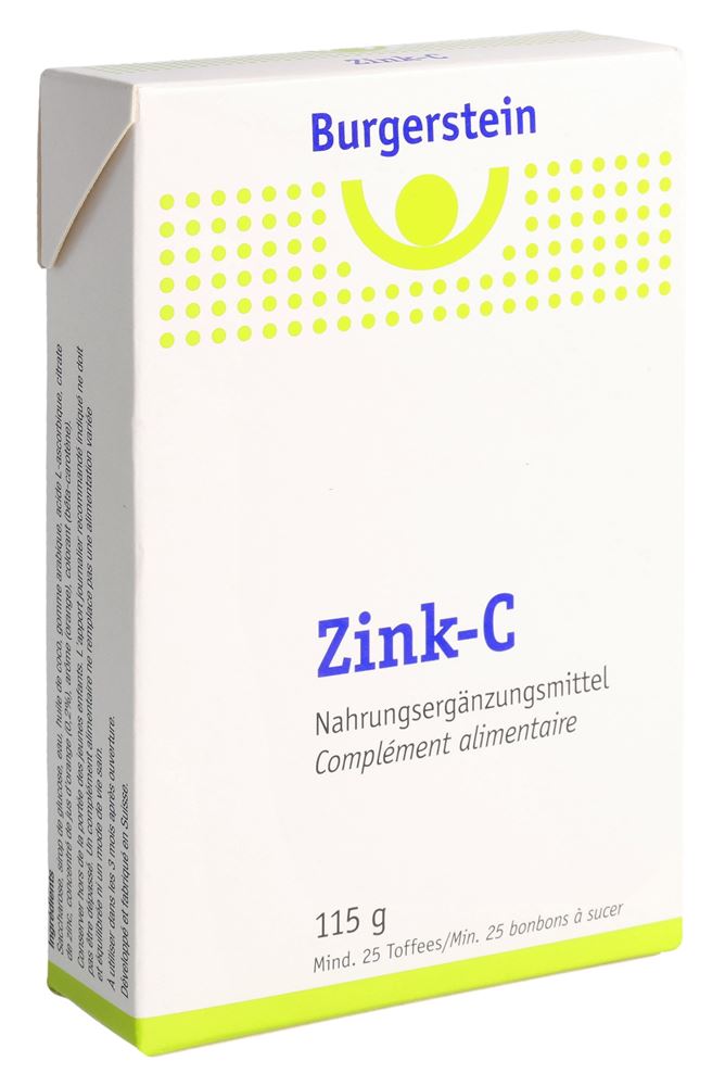 Burgerstein zink-c 25 bonbons à sucer