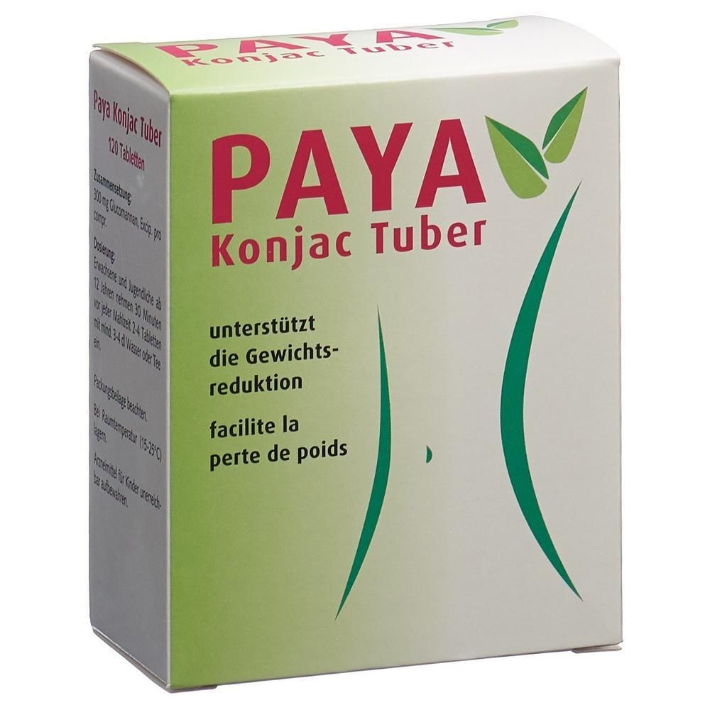 Paya konjac tuber 120 comprimés