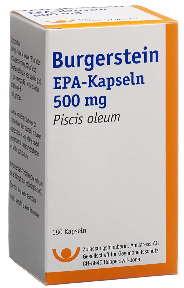 Burgerstein epa-capsules 500mg 180 caps