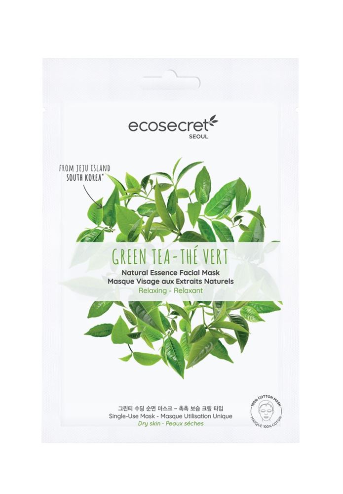 Masque visage relaxant thé vert 20 ml