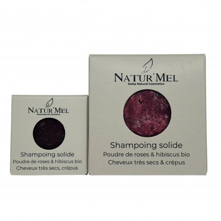 Shampoing solide rose hibiscus sans sulfate 30g